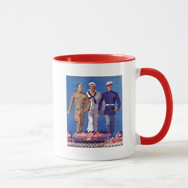 Army, Navy & Marines Mug (Right)