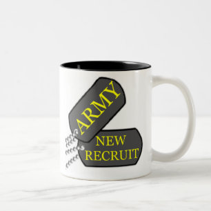 Army New Recruit Two-Tone Coffee Mug