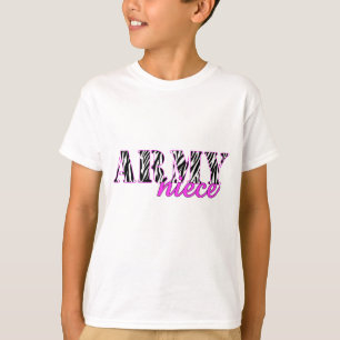 Army Niece Zebra T-Shirt