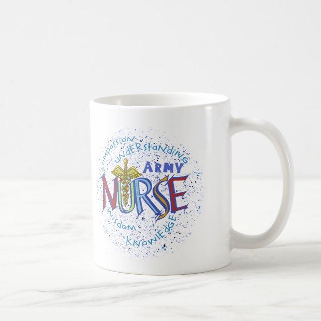 Army Nurse Motto Coffee Mug (Right)