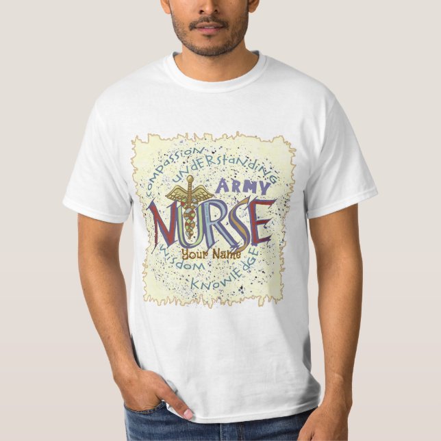 Army Nurse Motto T-Shirt (Front)