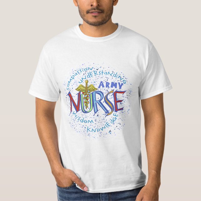 Army Nurse Motto T-Shirt (Front)
