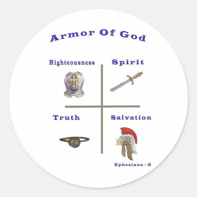 Army of God Classic Round Sticker (Front)