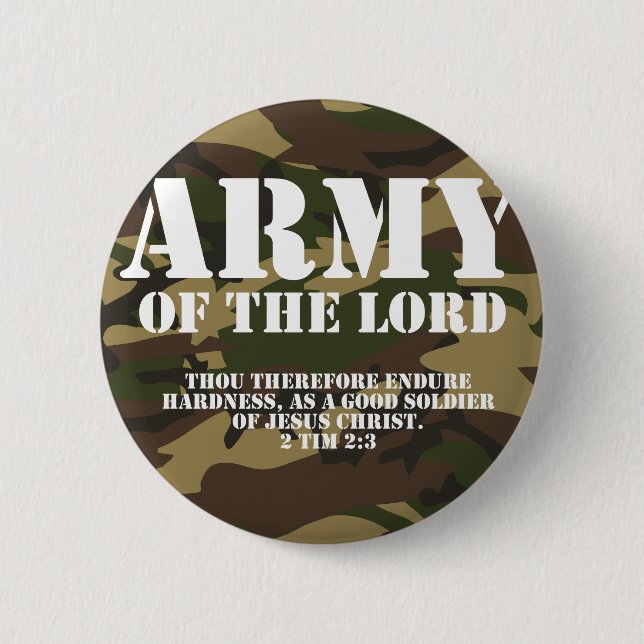 Army of the Lord 6 Cm Round Badge (Front)