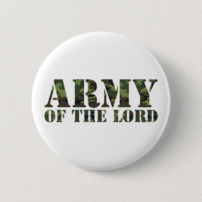 Army Of the Lord 6 Cm Round Badge (Front)