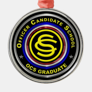 Army Officer Candidate School Christmas Metal Ornament