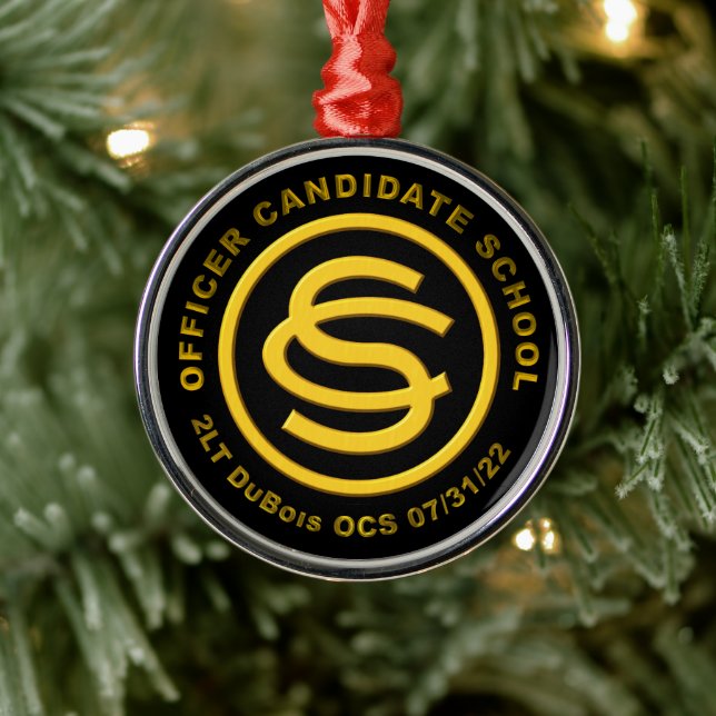 Army Officer Candidate School  Metal Ornament (Tree)