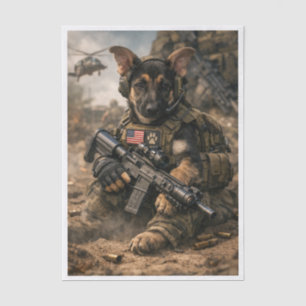 Army Pupper Tissue Paper