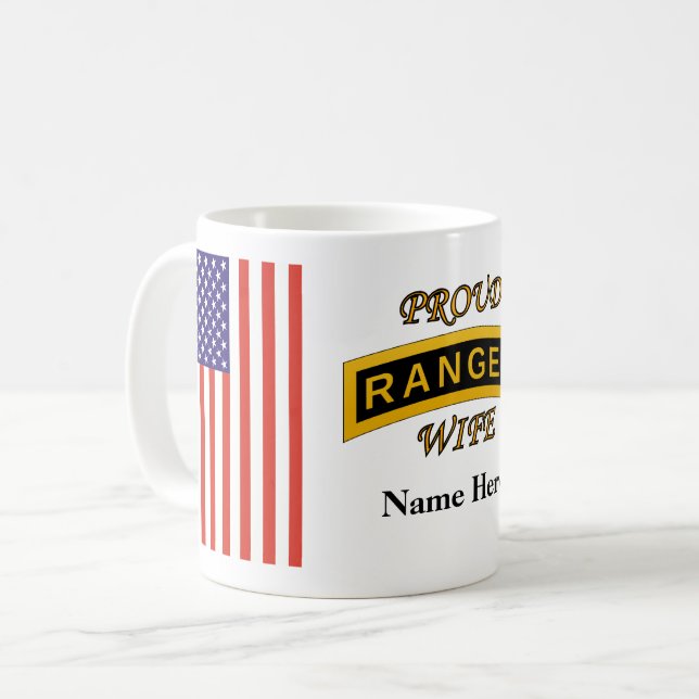 Army Ranger School - Proud Wife - Mug (Front Left)
