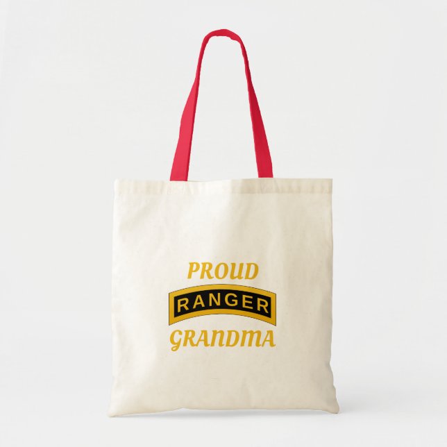 Army Ranger School Tab - Proud Grandma - Tote Bag (Front)