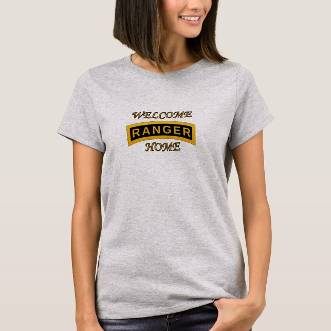 Army Ranger School Tab - Welcome Home  T-Shirt (Front)