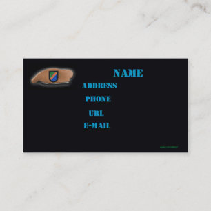 army rangers beret veteran patches business Card