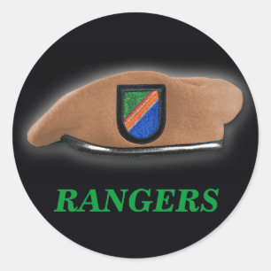 army rangers vet scrapbooking iraq military GI Classic Round Sticker