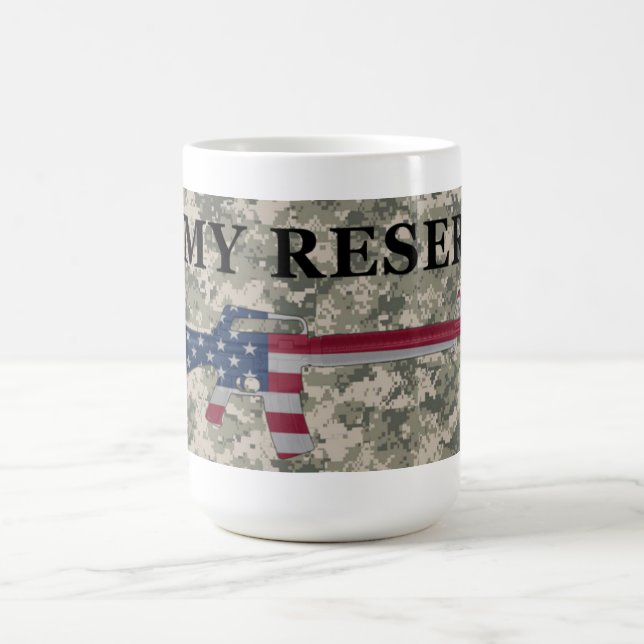 Army Reserve M16 Coffee Mug ACU (Center)