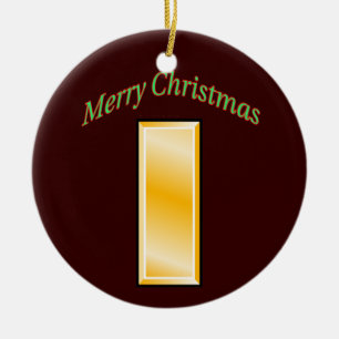 Army Second Lieutenant Christmas Ornament