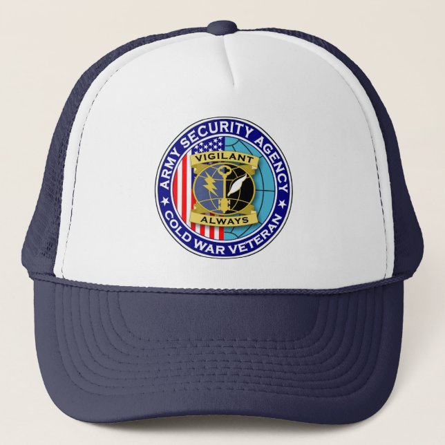Army Security Agency - Cold War Veteran Trucker Hat (Front)