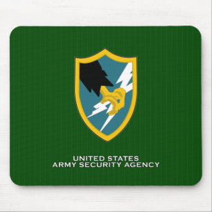 Army Security Agency shoulder patch Mouse Pad