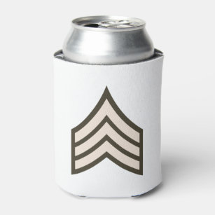 Army Sergeant rank Can Cooler