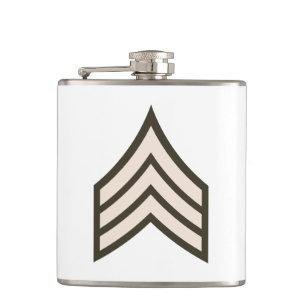 Army Sergeant rank Hip Flask