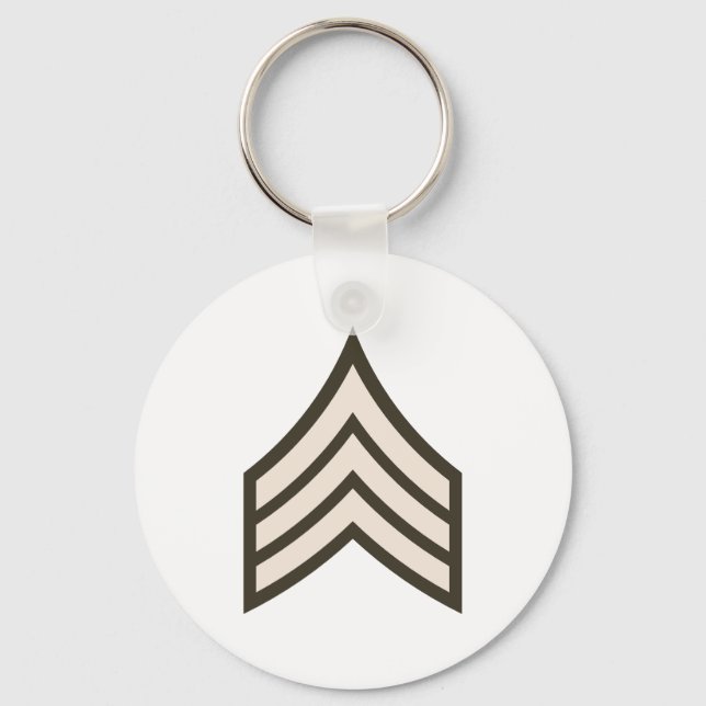 Army Sergeant rank Key Ring (Front)