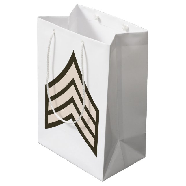 Army Sergeant rank Medium Gift Bag (Back Angled)