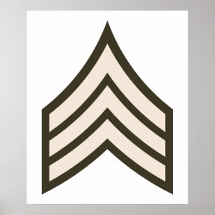 Army Sergeant rank Poster