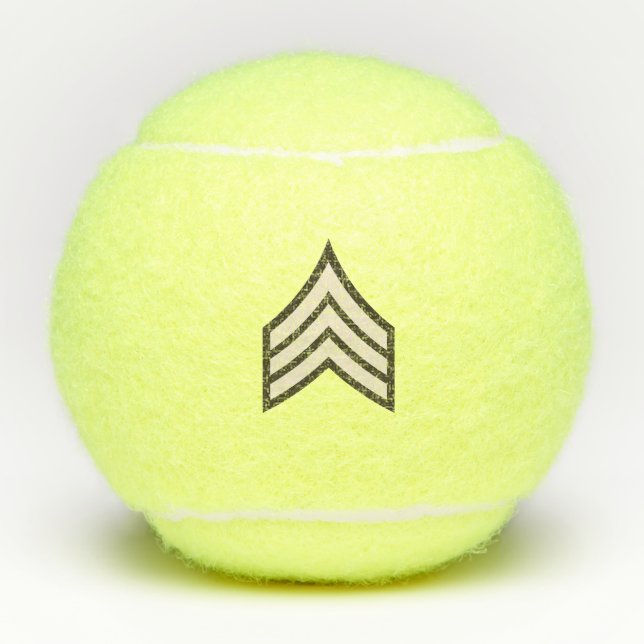 Army Sergeant rank Tennis Balls (Front)