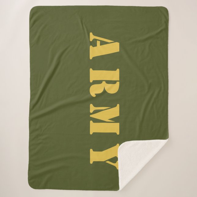 ARMY SHERPA BLANKET (Front)