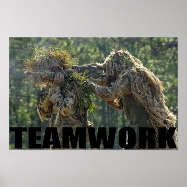 Army Sniper Team Poster (Front)