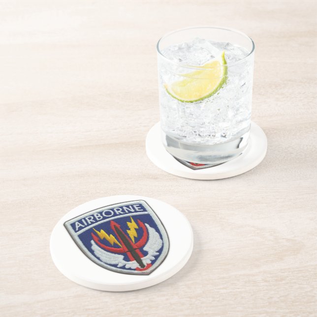 Army SOCCENT Special Ops Central Sandstone Coaster (Side)