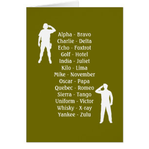 Army Soldier Phonetic Alphabet Rookie Military Job