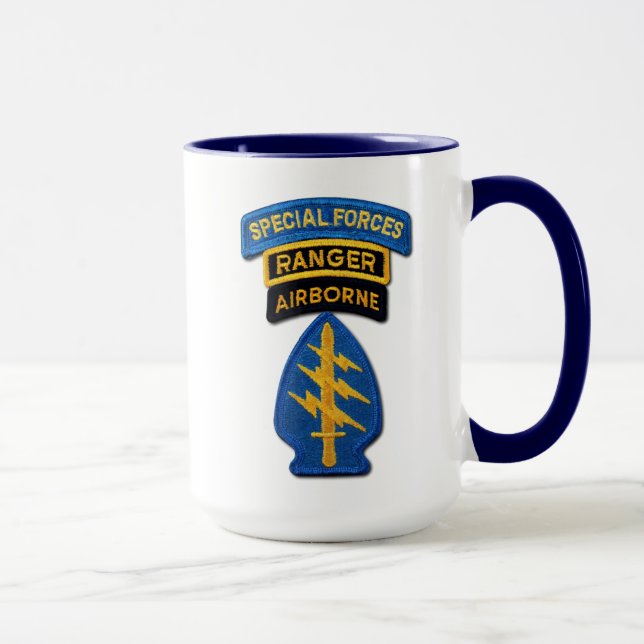 Army Special Forces Green Berets Rangers Vets Mug (Right)
