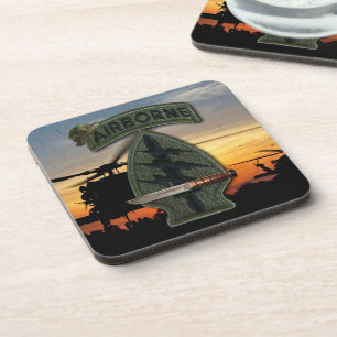 army special forces green berets sf sof sfg coaster