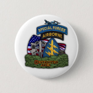army special forces green berets veterans Button