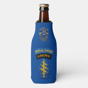 Army Special Forces Group Green Berets SFGA SFG Bottle Cooler