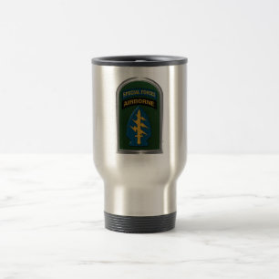 Army Special Forces Tab and Patch Traveller Mug