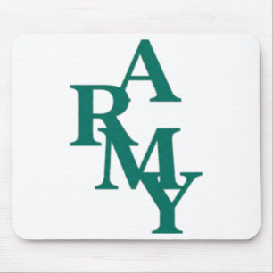 Army Stacked Bold Typography Minimal Design Mouse Pad