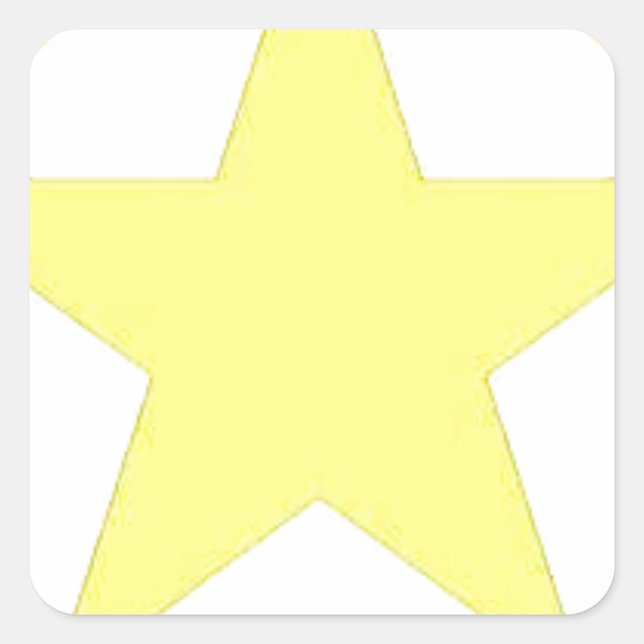 army star square sticker (Front)