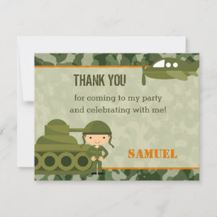 Army Thank You Cards Personalised (Military)