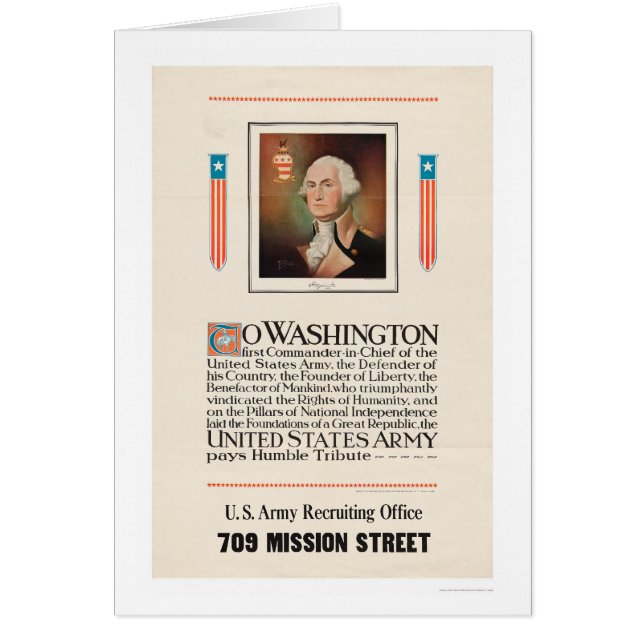 Army Tribute to Washington (Front)