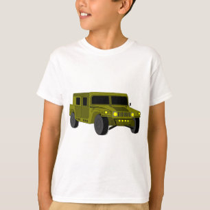 Army Truck Cartoon Drawing T-Shirt
