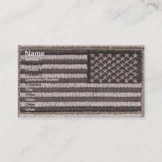 Army Uniform U.S. Flag (UCP Colour) Business Cards