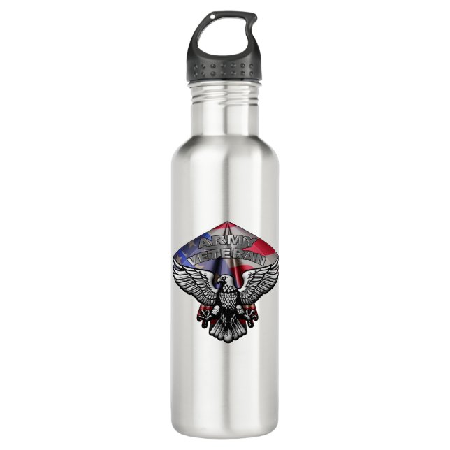 Army Veteran 710 Ml Water Bottle (Front)
