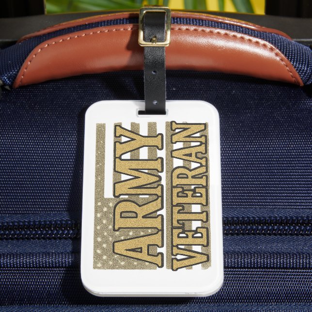  Army Veteran Luggage Tag (Front Insitu 2)