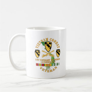 Army - Vietnam Combat Veteran w 1st Cav DUI Coffee Mug