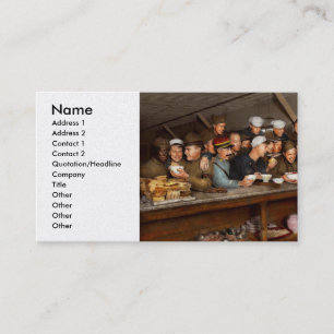 Army - War buddies 1918 Business Card