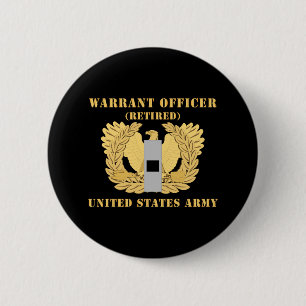 Army - Warrant Officer - W01 - Retired - Flat - Ea 6 Cm Round Badge