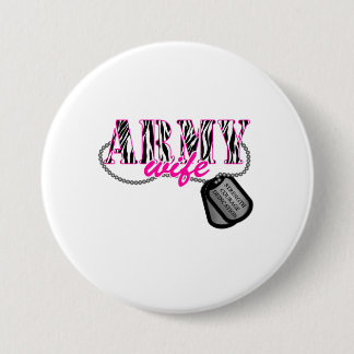 Army Wife 7.5 Cm Round Badge