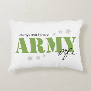 Army Wife - Always and Forever Decorative Cushion