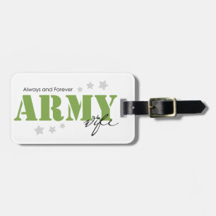 Army Wife - Always and Forever Luggage Tag